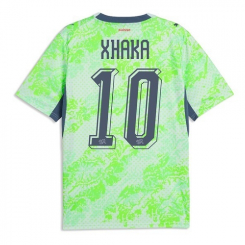 Billige Fotballdrakt Sveits Granit Xhaka #10 Replika Bortedrakt VM 2026 Kortermet Billige Fotballdrakt Sveits Granit Xhaka #10 Replika Bortedrakt VM 2026 Kortermet